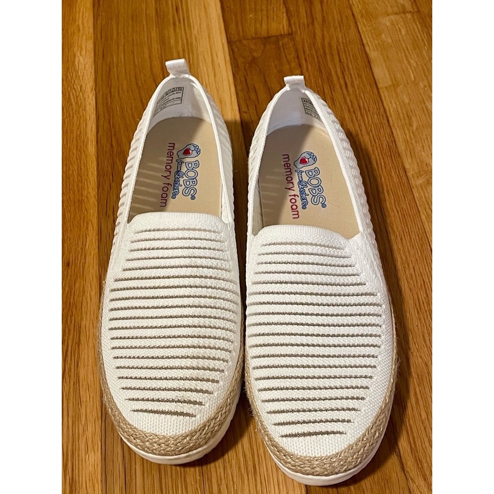 Women ‘s  memory foam BOBS Skechers Slip On Flexpadrille  Shoes M 7.5